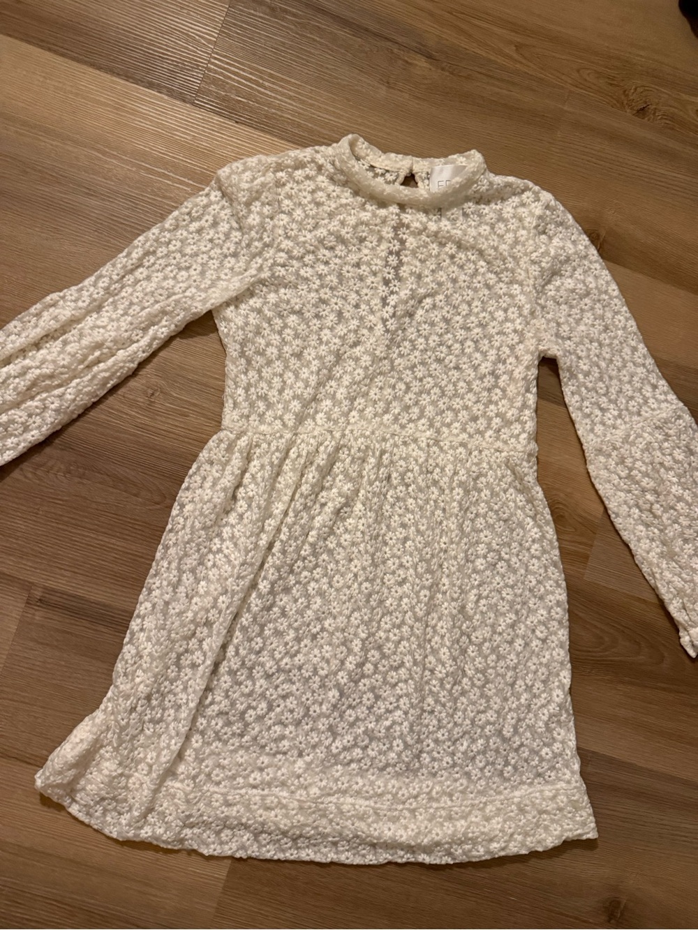 ERIN by Erin Fetherston Ivory Floral Lace Mini Dress